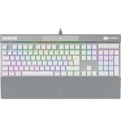 Corsair K70 PRO RGB Optical-Mechanical with PBT DOUBLE SHOT PRO Keycaps — White (BE)