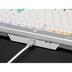 Corsair K70 PRO RGB Optical-Mechanical with PBT DOUBLE SHOT PRO Keycaps — White (BE)