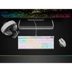 Corsair K70 PRO RGB Optical-Mechanical with PBT DOUBLE SHOT PRO Keycaps — White (BE)