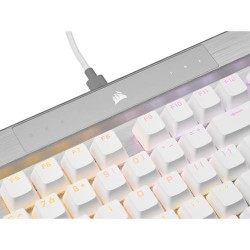 Corsair K70 PRO RGB Optical-Mechanical with PBT DOUBLE SHOT PRO Keycaps — White (BE)