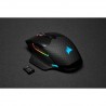 Corsair DARK CORE RGB PRO muis Rechtshandig RF Wireless + Bluetooth + USB Type-A Optisch 18000 DPI