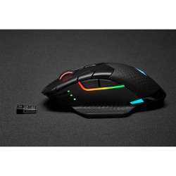 Corsair DARK CORE RGB PRO muis Rechtshandig RF Wireless + Bluetooth + USB Type-A Optisch 18000 DPI