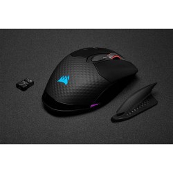 Corsair DARK CORE RGB PRO muis Rechtshandig RF Wireless + Bluetooth + USB Type-A Optisch 18000 DPI