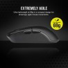 Corsair KATAR ELITE Wireless muis Rechtshandig RF Wireless + Bluetooth + USB Type-A Optisch 26000 DPI