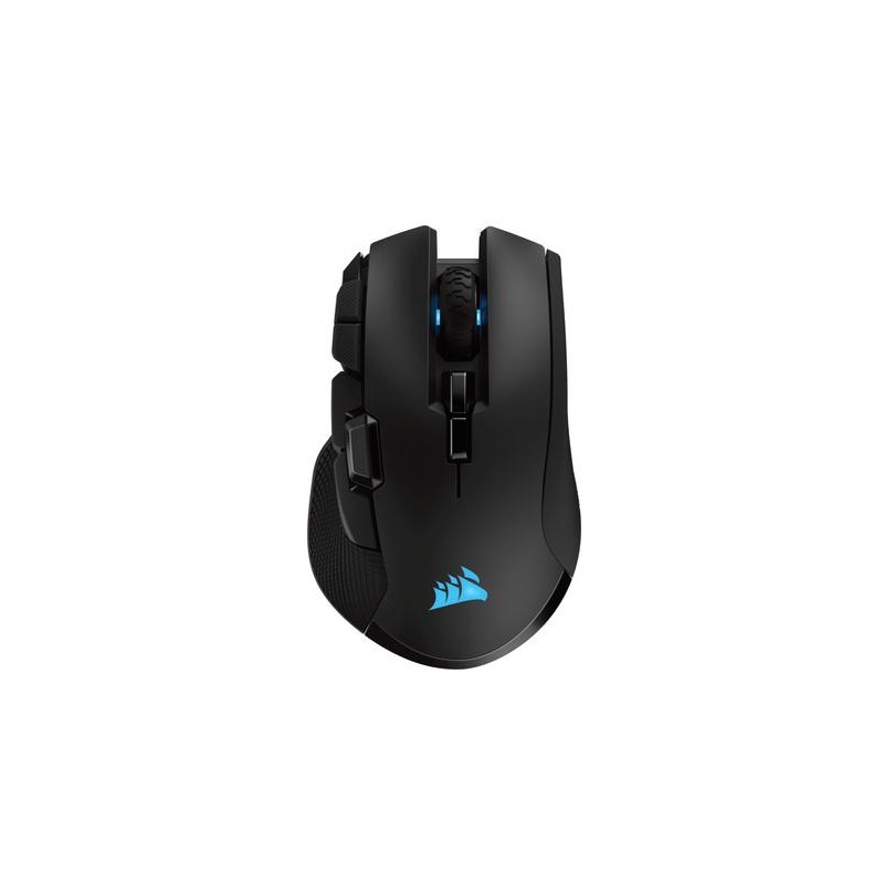 Corsair IRONCLAW RGB muis Rechtshandig RF Wireless + Bluetooth + USB Type-A Optisch 18000 DPI