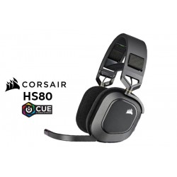 Corsair HS80 RGB Headset Draadloos Hoofdband Gamen Zwart