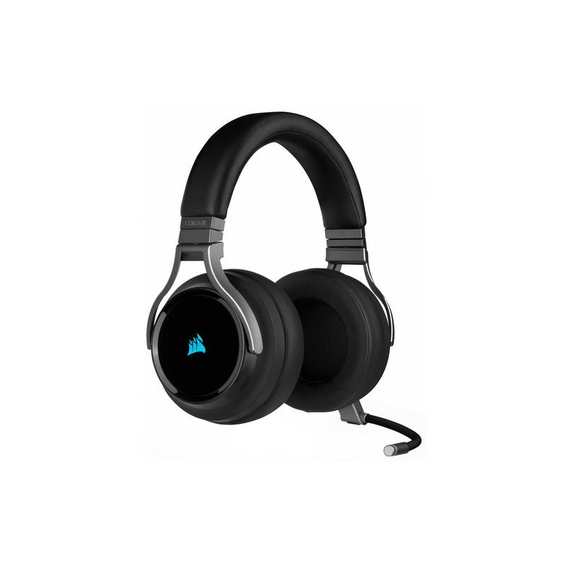 Corsair Virtuoso RGB Headset Bedraad en draadloos Hoofdband Gamen USB Type-A Koolstof