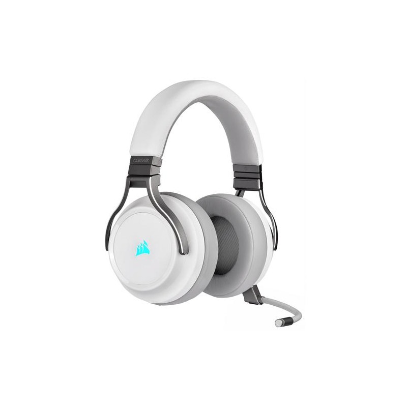 Corsair Virtuoso RGB Headset Bedraad en draadloos Hoofdband Gamen USB Type-A Wit