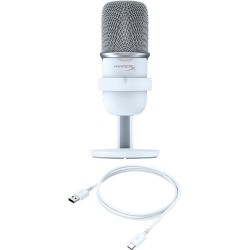 HyperX SoloCast - USB Microphone (White) Wit Microfoon voor spelcomputers