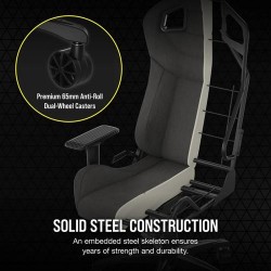 Corsair T3 RUSH Fabric Gaming Chair - Charcoal
