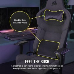 Corsair T3 RUSH Fabric Gaming Chair - Charcoal
