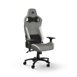Corsair T3 RUSH Fabric Gaming Chair - Grey/White