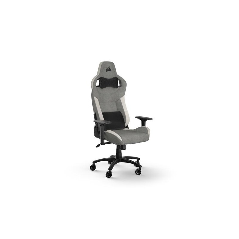Corsair T3 RUSH Fabric Gaming Chair - Grey/White