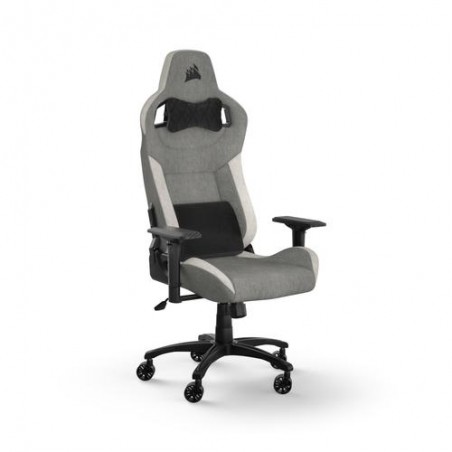Corsair T3 RUSH Fabric Gaming Chair - Grey/White