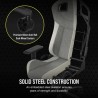 Corsair T3 RUSH Fabric Gaming Chair - Grey/White