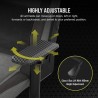 Corsair T3 RUSH Fabric Gaming Chair - Grey/Charcoal