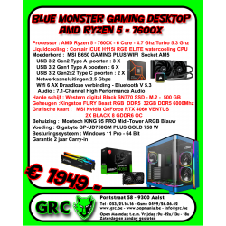 Blue Monster GAMING Desktop AMD Ryzen 5 - 7600X