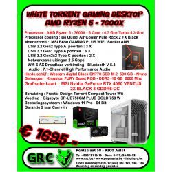 White Torrent GAMING Desktop AMD Ryzen 5 - 7600X - RTX 4060
