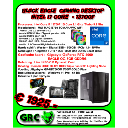Black Eagle  GAMING Desktop Intel I7 Core  - 13700F - RTX 4060
