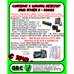 Corsair X GAMING Desktop AMD Ryzen 5 - 9600X - RTX 4060