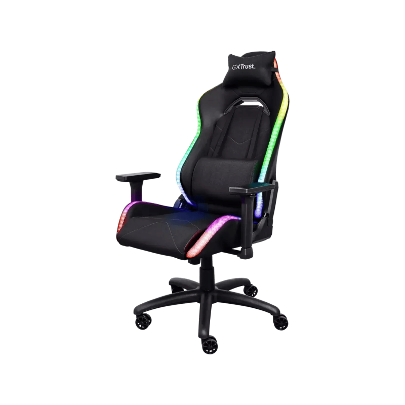 TRUST GXT719 RUYA GAMING CHAIR RGB adjustable PU-leather black
