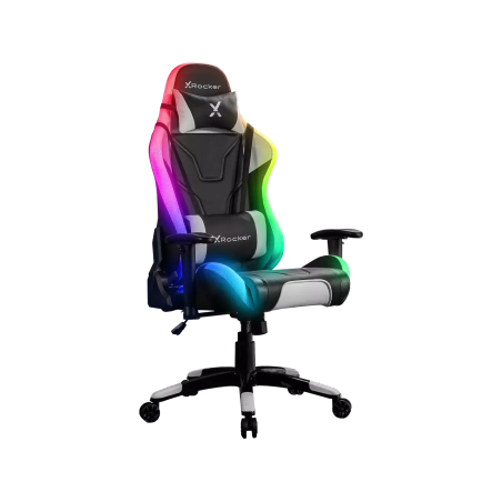 XROCKER AGILITY RGB GAMING CHAIR BLK-GRY adjustable PU leather Neo Motion