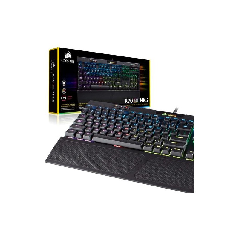 Corsair K70 RGB PRO toetsenbord Gamen USB AZERTY Belgisch Zwart