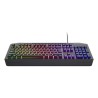 Trust GXT 871 Zora toetsenbord Gamen USB AZERTY Belgisch Zwart