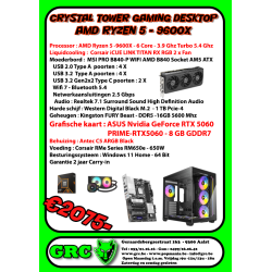 Crystal Gaming Tower AMD 9600X - RTX 5060
