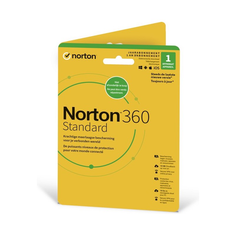 Norton 360 Standard - 1 PC / 1 jaar