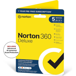 Norton 360 Deluxe - 5 PC / 1 jaar