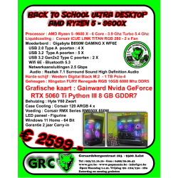 Ultra Gaming Desktop AMD Ryzen 5 - 9600X - RTX 5060Ti
