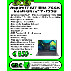 Acer Aspire 17 A17-51M-766K Intel® Ultra™ 7 - 155U