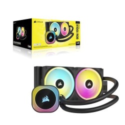 Corsair H100I Processor Kit voor vloeistofkoeling 12 cm Zwart