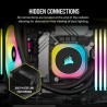 Corsair H170I Processor Kit voor vloeistofkoeling 14 cm Zwart